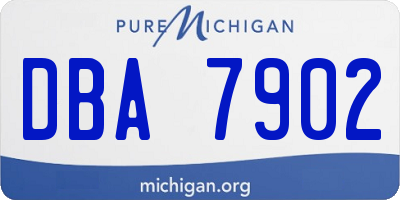 MI license plate DBA7902