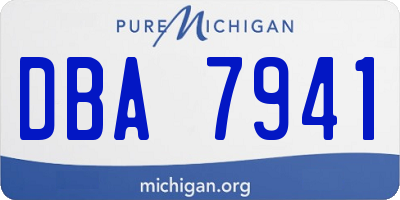 MI license plate DBA7941