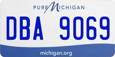 MI license plate DBA9069
