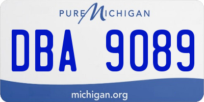 MI license plate DBA9089