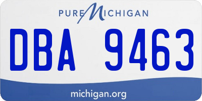 MI license plate DBA9463
