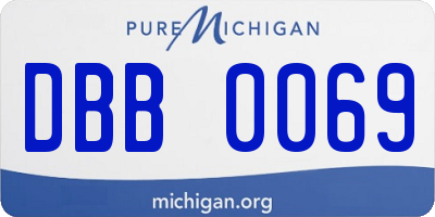 MI license plate DBB0069