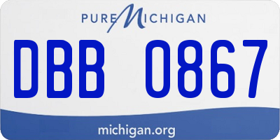 MI license plate DBB0867