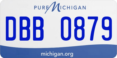 MI license plate DBB0879