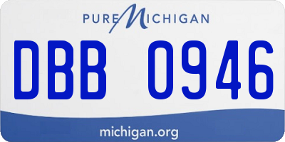 MI license plate DBB0946