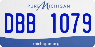 MI license plate DBB1079
