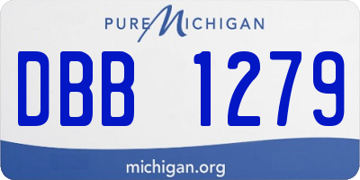 MI license plate DBB1279
