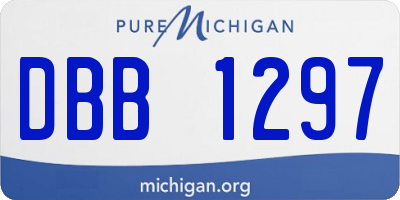 MI license plate DBB1297