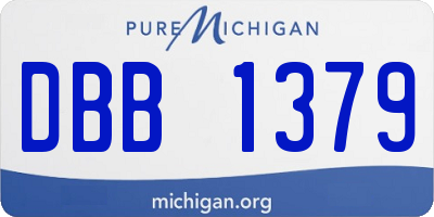 MI license plate DBB1379
