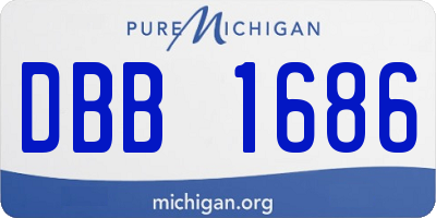MI license plate DBB1686