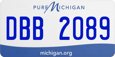 MI license plate DBB2089
