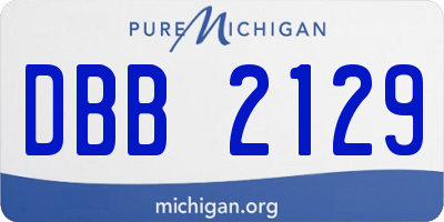 MI license plate DBB2129
