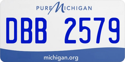 MI license plate DBB2579