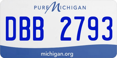 MI license plate DBB2793