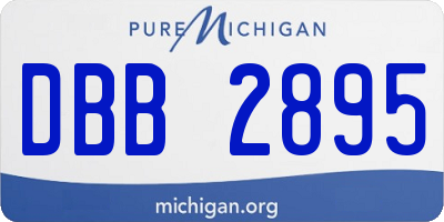 MI license plate DBB2895