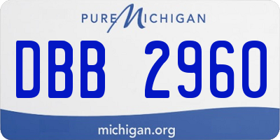 MI license plate DBB2960