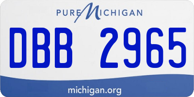 MI license plate DBB2965
