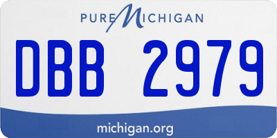 MI license plate DBB2979