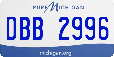 MI license plate DBB2996