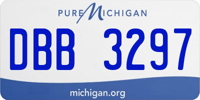 MI license plate DBB3297