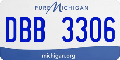 MI license plate DBB3306