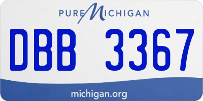 MI license plate DBB3367