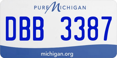MI license plate DBB3387