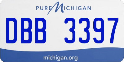 MI license plate DBB3397