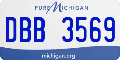 MI license plate DBB3569