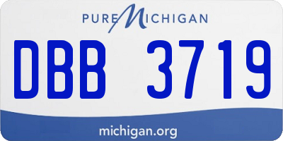 MI license plate DBB3719