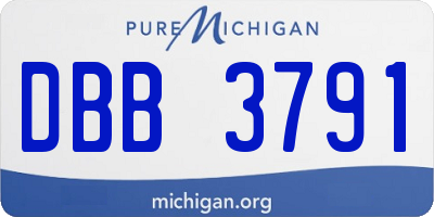 MI license plate DBB3791