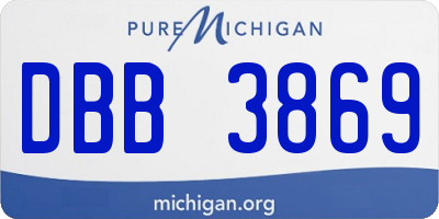 MI license plate DBB3869