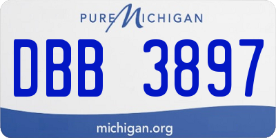 MI license plate DBB3897