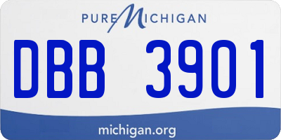 MI license plate DBB3901