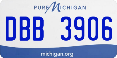 MI license plate DBB3906