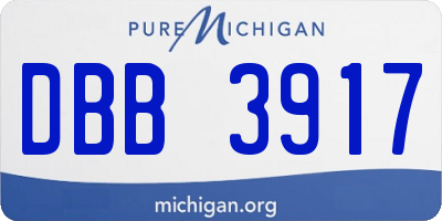 MI license plate DBB3917