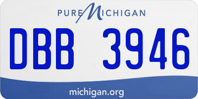 MI license plate DBB3946