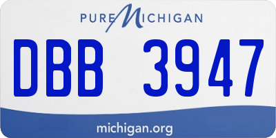 MI license plate DBB3947
