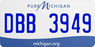 MI license plate DBB3949