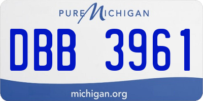 MI license plate DBB3961