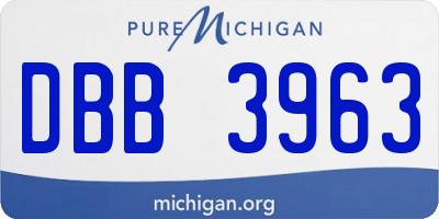 MI license plate DBB3963