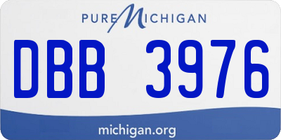 MI license plate DBB3976