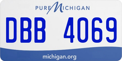 MI license plate DBB4069
