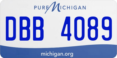 MI license plate DBB4089