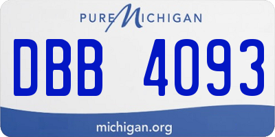 MI license plate DBB4093