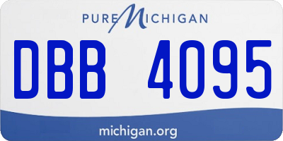 MI license plate DBB4095