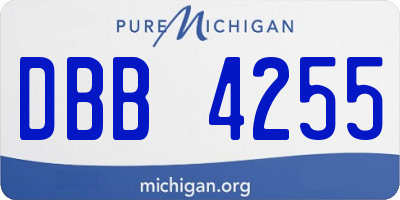 MI license plate DBB4255