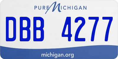MI license plate DBB4277