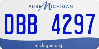 MI license plate DBB4297