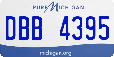 MI license plate DBB4395